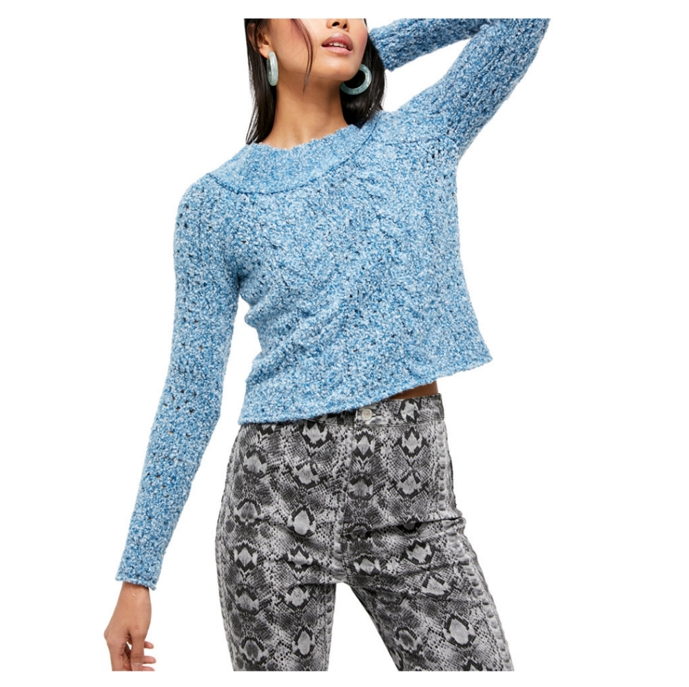 NEW Free People Cropped Pullover Sweater